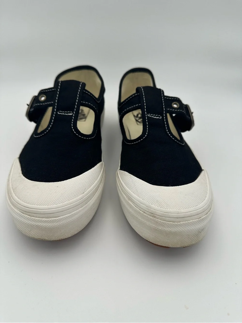 Vans Mary Jane Buckle Shoes Black W 9.5 M 8